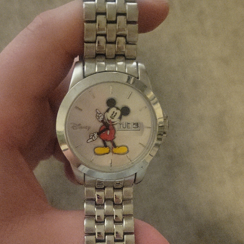 Disney Silver Mickey Mouse Smartwatch